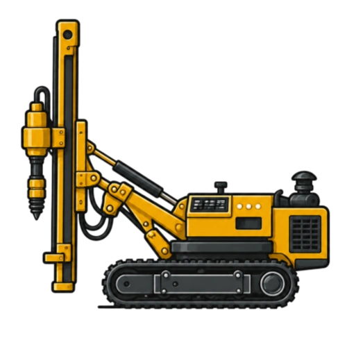 Rock Drill Machine Icon