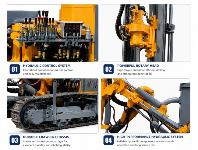 KG726IIIKG726HIII Surface DTH Drilling Rig (1)