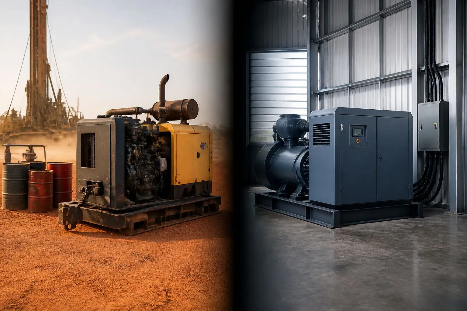 diesel-vs-electric-air-compressor-drilling-welldone-mining