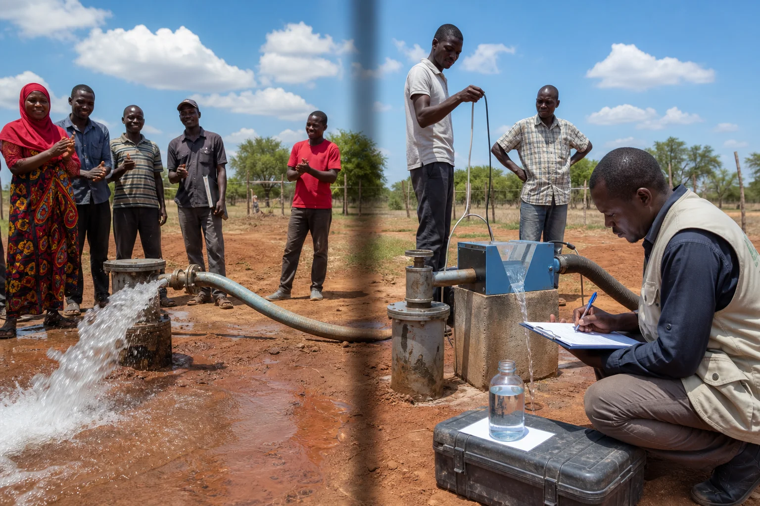water-well-project-acceptance-yield-quality-verticality-welldone-mining