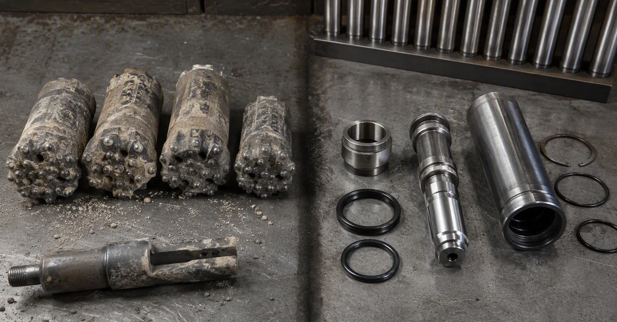 quarry-drilling-consumables-bit-hammer-rod-life-welldone-mining