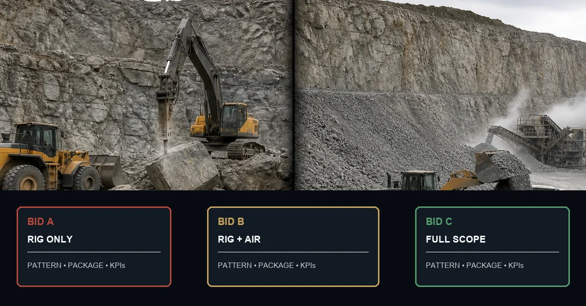 quarry-turnkey-bid-leveling-pattern-equipment-blast-kpis-welldone-mining